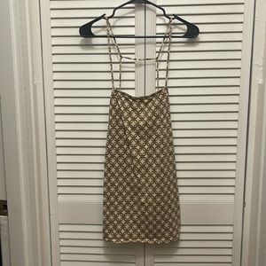 motel rocks backless mini dress